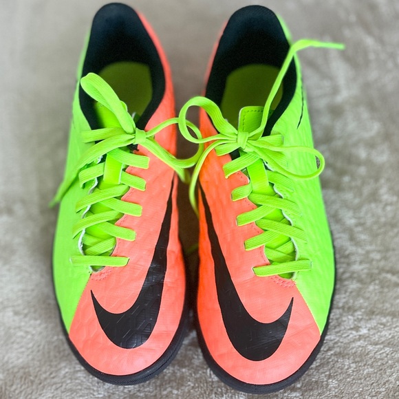 Nike Jr. HypervenomX Phade III TF (Electric Green/Black) turf shoes - Picture 2 of 9